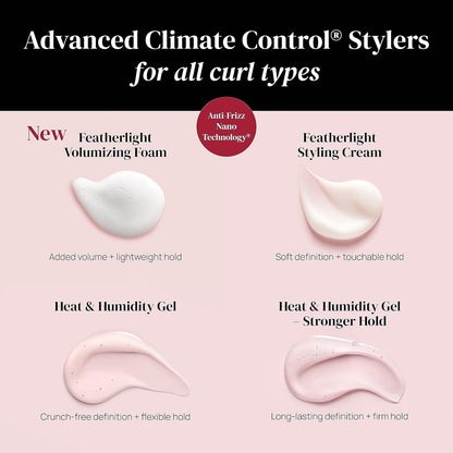 Ouidad Advanced Climate Control Volumizing Foam - 7 Fl Oz, Lightweight Hair Styling Foam, Anti-Frizz Nano Technology, Adds Volume, Fights Frizz & Defines Curls, Crunch-Free Hold, for All Curl Types