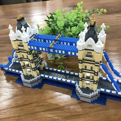 World Architecture Building Blocks Set Landmarks Diamond Blocks Toys (Height 20-40cm) Saint Basil's Cathedral, Big Ben, Taj Mahal, White House, Louvre Museum, Arc de Triomphe, London Bridge