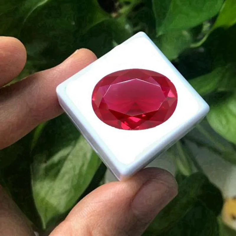 AAAA+ Large Ruby 13X18Mm Sri-Lanka Garnet Ruby Oval Cut VVS Loose Gemstone Jewelry