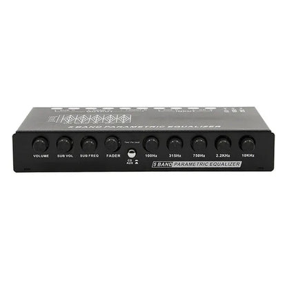 Car Audio Equalizer Amplifier Adjustable Hz EQ Car Amplifier Graphic Equalizer with CD AUX Input 5 or 7 Band Equalizer Amplificador