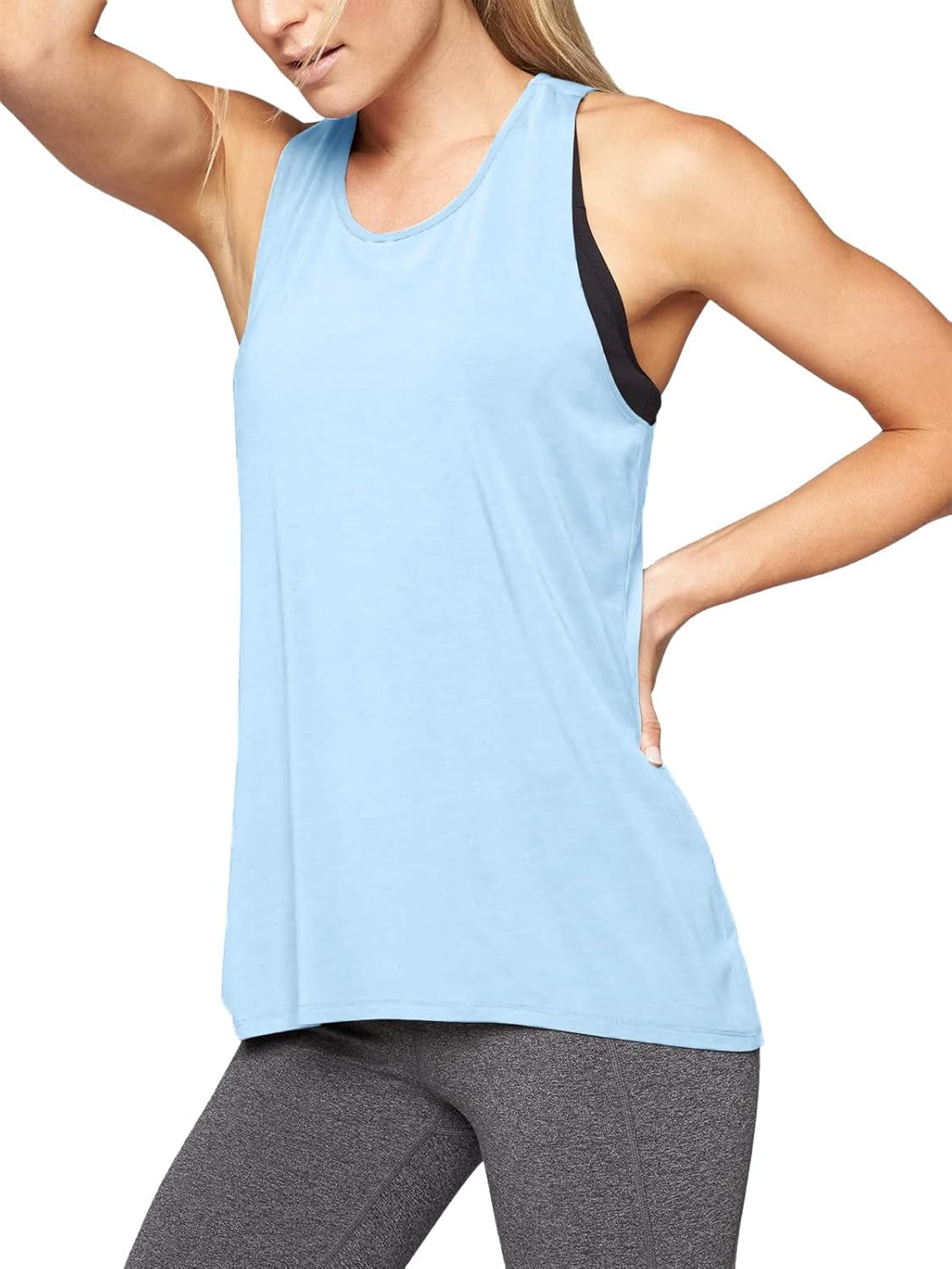 Workout Tops for Women Yoga Athletic Shirts Tank Tops Gym Summer Workout Clothes - WORLD TIME VISITS