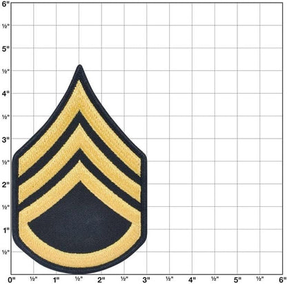 Army Staff Sergeant SSG E6 Cloth Rank for ASU Size Male