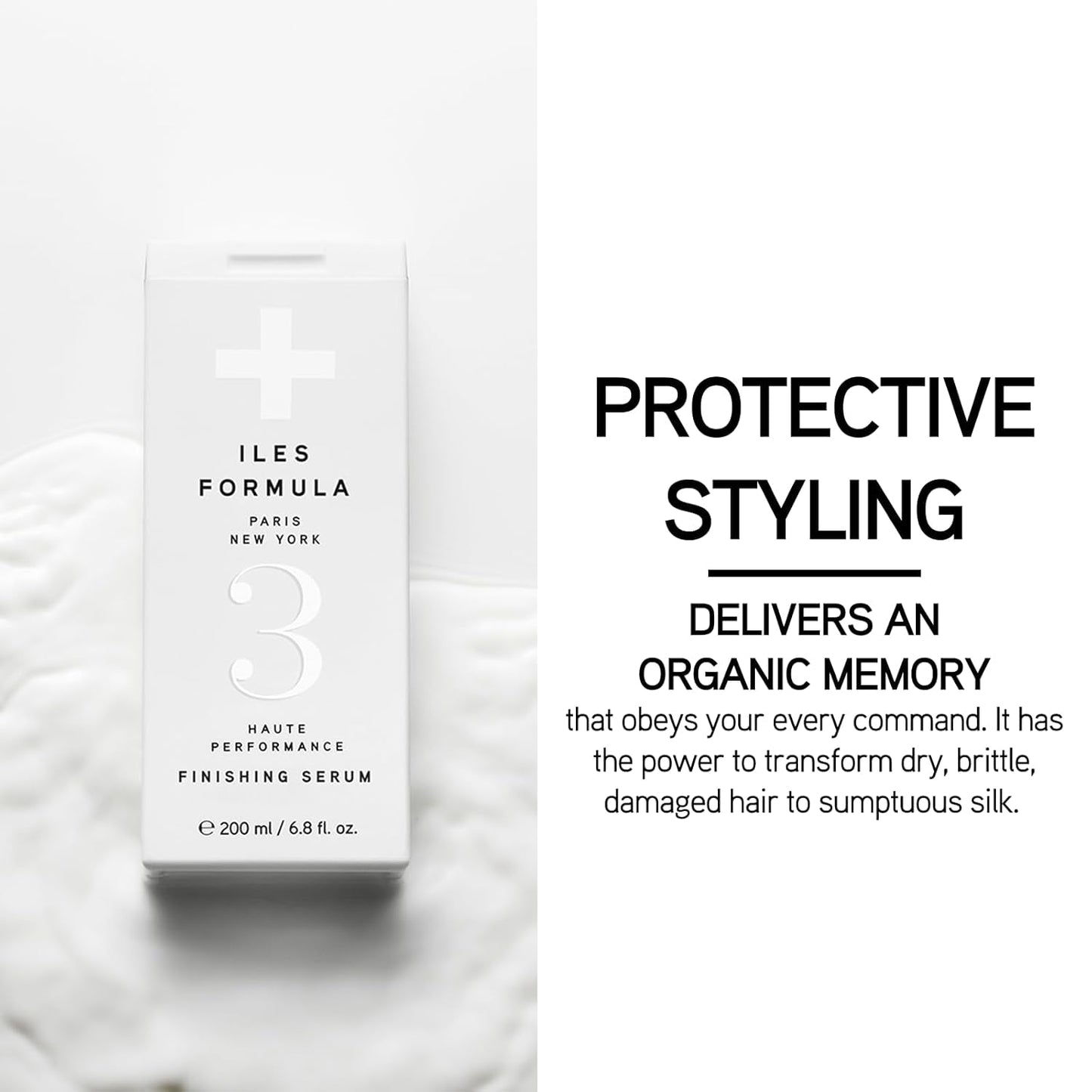 Haute Performance Finishing Serum – Style & Smooth without Weighting Hair Down, Protects Hair from Heat, Humidity, UV Rays + Color Fade - 6.8 Fl Oz (200 ML) - WORLD TIME VISITS