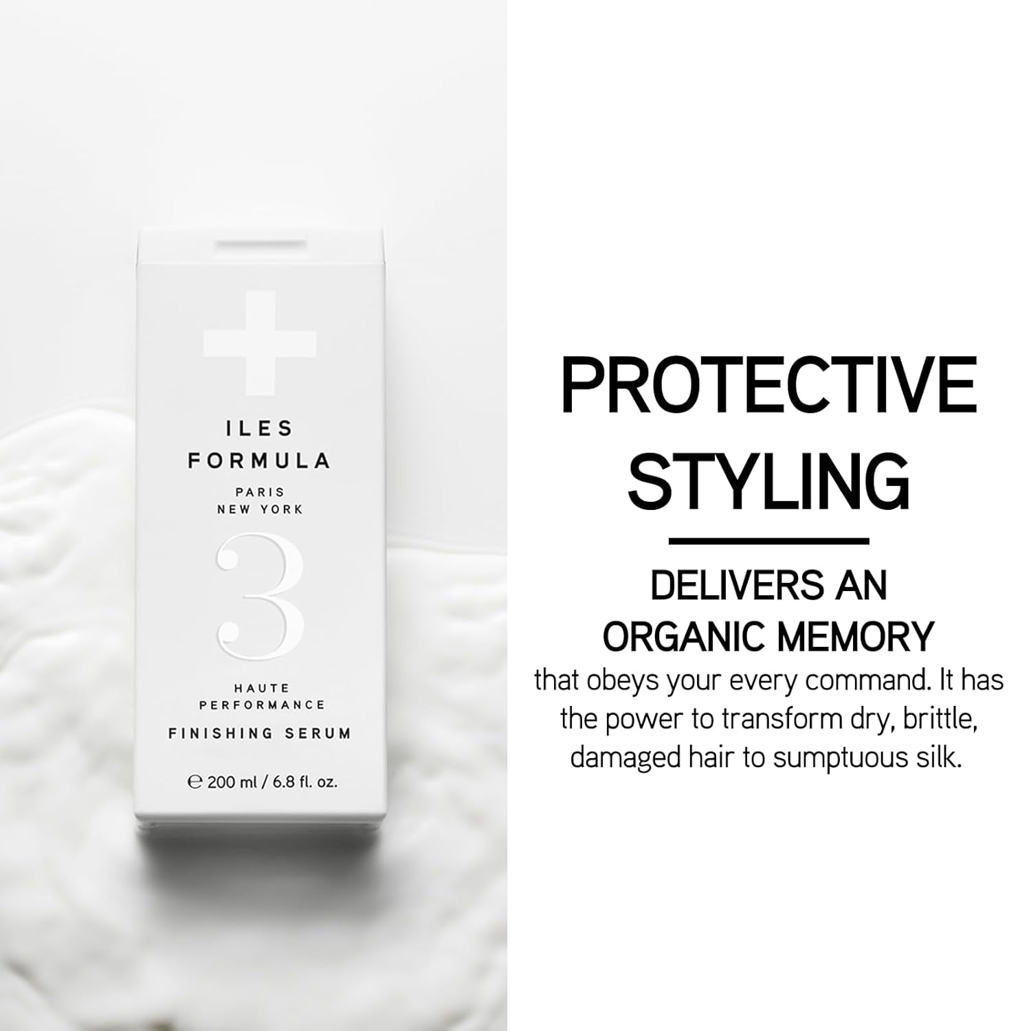 Haute Performance Finishing Serum – Style & Smooth without Weighting Hair Down, Protects Hair from Heat, Humidity, UV Rays + Color Fade - 6.8 Fl Oz (200 ML) - WORLD TIME VISITS