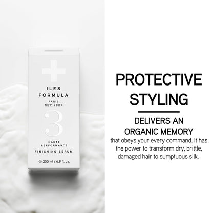 Haute Performance Finishing Serum – Style & Smooth without Weighting Hair Down, Protects Hair from Heat, Humidity, UV Rays + Color Fade - 6.8 Fl Oz (200 ML) - WORLD TIME VISITS