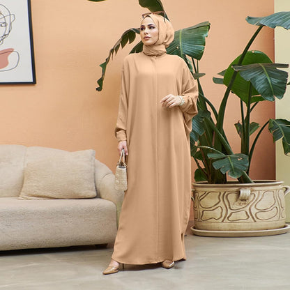 Abayas for Women Muslim Dress Modest Maxi Robe Abaya Kaftan Dresses Eid Prayer Clothes Arabian Islamic Dubai Outfit