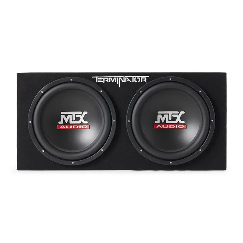 MTX TNP212D2 12" 1200W Dual Loaded Car Subwoofer Audio W/ Sub Box and Amplifier - WORLD TIME VISITS