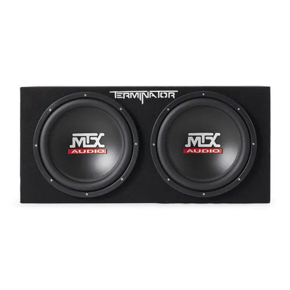 MTX TNP212D2 12" 1200W Dual Loaded Car Subwoofer Audio W/ Sub Box and Amplifier - WORLD TIME VISITS