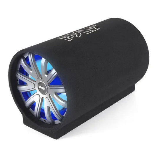 Pyle 12-Inch 600W Enclosed Car Audio Subwoofer Tube Speaker System (Open Box) - WORLD TIME VISITS