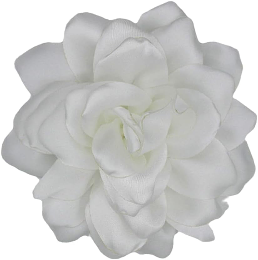 Flower Brooches for Women Satin Fabric Rose Flower Brooches Handmade Flower Brooches Pin for Wedding Party Dance Banquet Ceremony Versatile Floral Accessory for Clothing and Hairstyling Size:4.72In