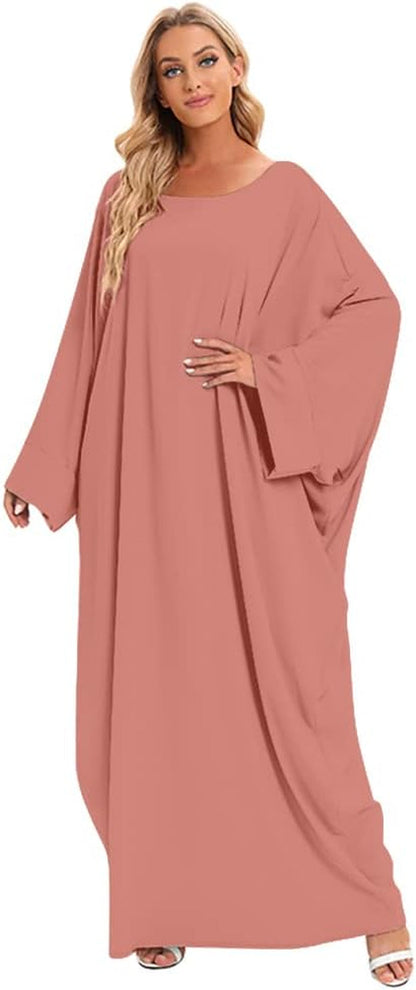 Abayas for Women Muslim One-Piece Prayer Dress Ramadan Kaftan Dresses for Women Dubai Islamic Abaya Full Length Dress