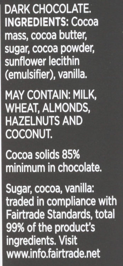 CHOCOLATE Chocolate, 85% Exquisitely Rich Dark Chocolate, 3 Oz