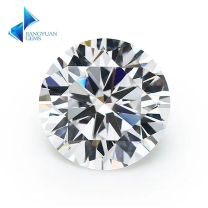 100Pcs AAAAA Grade White 4-12Mm Loose Zircon Stone round Cut Cubic Zirconia
