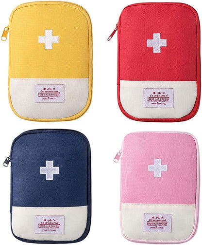 Empty First Aid Bag, Small Portable Empty First Aid Kit Bag Waterproof Travel Medicine Bag for Emergency, Lightweight Medical Storage Bag Compact First Aid Pouch for Outdoor Camping Hiking