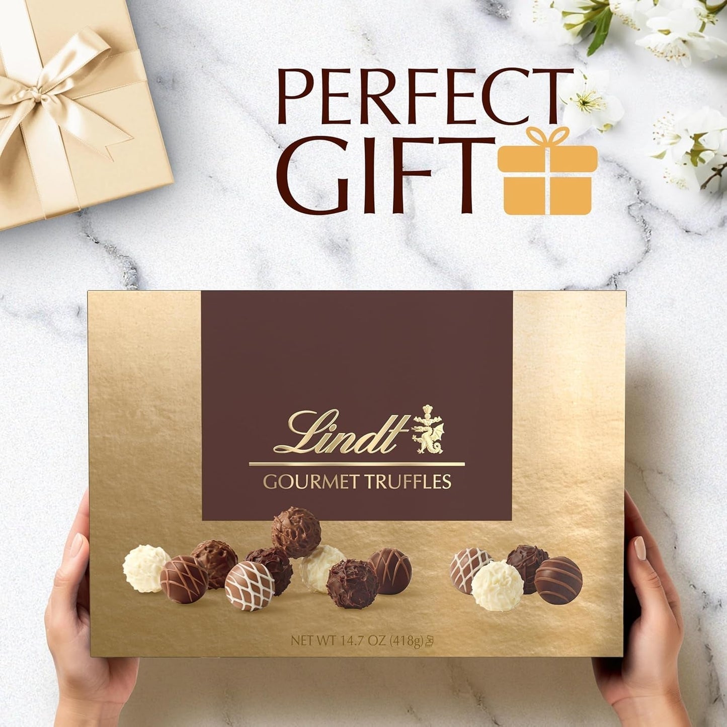Gourmet Chocolate Truffles Gift Box, Easter Chocolate Candy, 26 Count, 14.7 Oz. Box