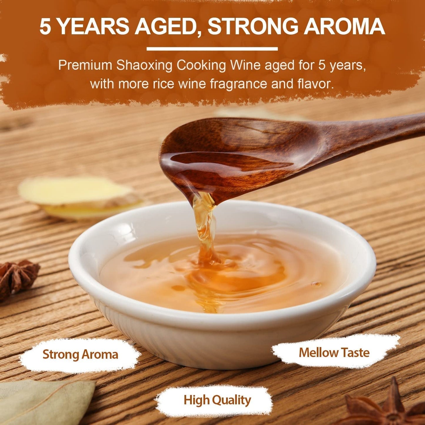 Premium Shaoxing Cooking Wine, Chinese Asian Cooking Wine, Shao Hsing Rice Wine, Shaoxing Rice Wine, Hsing Rice Wine, Fermented Rice Wine, Homemade Asian Cooking, 640Ml