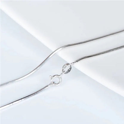 Best Ladies Chain Necklace Solid Surface Filled with 18K Gold and Italian 925 Sterling Silver Jewelry Figaro Snake Chain Necklace Fine Jewelry Length: 16-30 Inches - WORLD TIME VISITS
