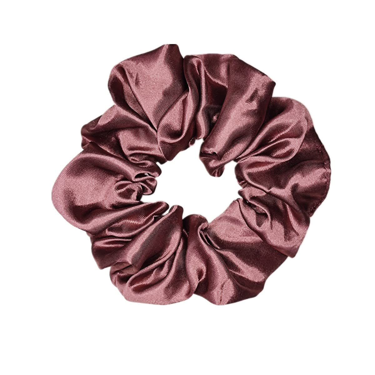 6 Pcs Satin Silk Scrunchies - Hair Ties, Fashion Hair Bands, Bows, Ropes, Elastic Bracelets, Ponytail Holders, Hair Accessories for Women and Girls (4.5 Inch, Classic Color)
