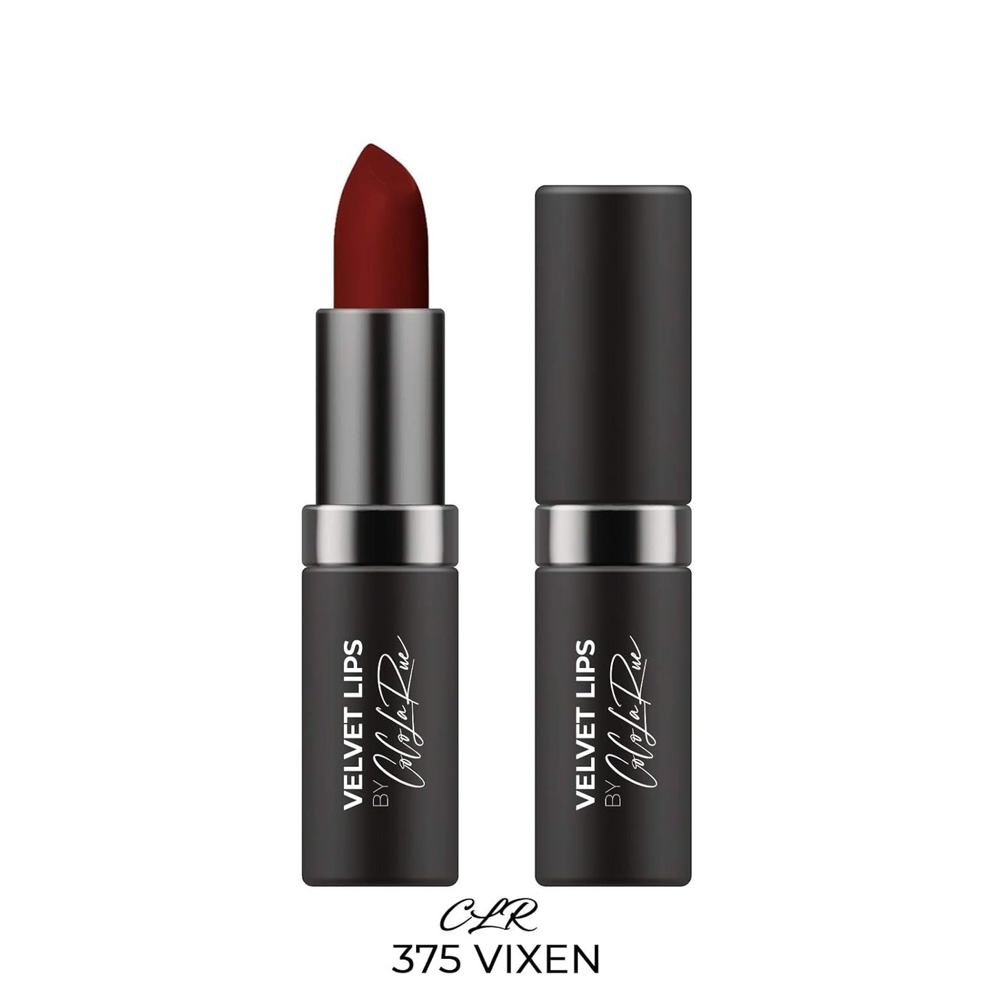Coco La Rue Creamy Velvet Lipstick Lustrous Mauve Lipstick, High-Shine Plumping Lip Balm, Hydrating Lip Color (CLR-C 375 Vixen) - WORLD TIME VISITS