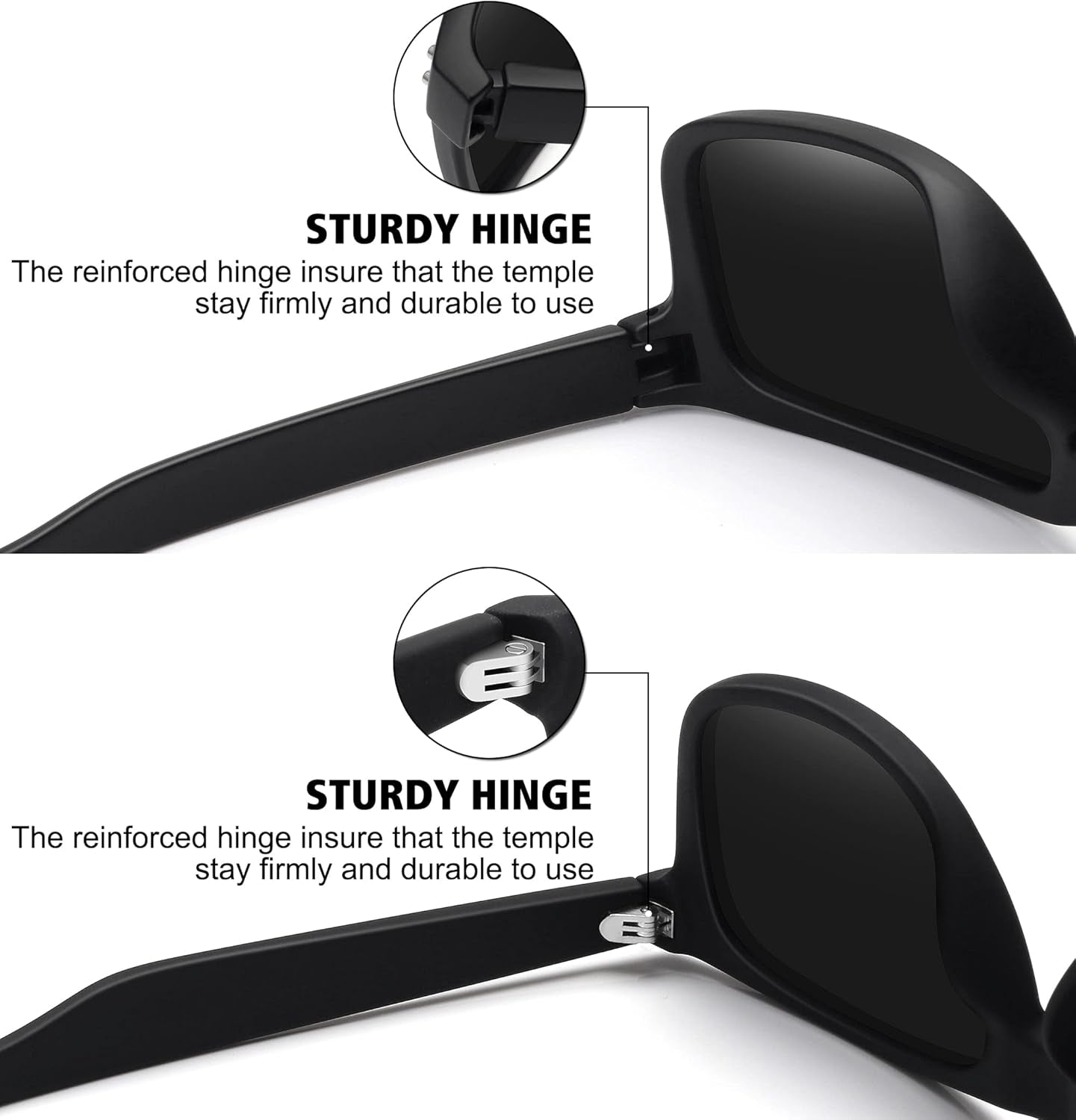 Polarized Sunglasses for Men Women Classic Retro Sun Glasses for Driving UV Protection