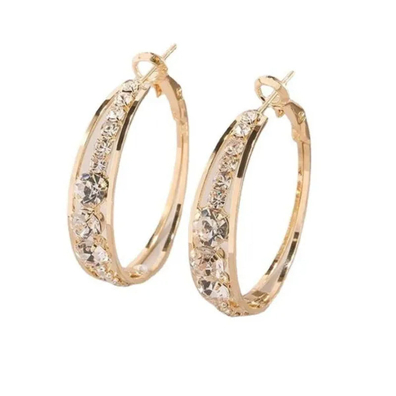 Luxury Fashion Creative Zircon Earrings Natural Zircon Earrings Golden Silvery Black Rose Golden Women's Earrings Wedding Engagement Wedding Earrings Jewelry Birthday Party Anniversary Gift