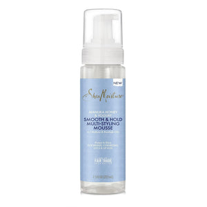 Manuka Honey & Yogurt Smooth & Hold Multi-Styling Hair Mousse for Nourishment 7.5 Oz