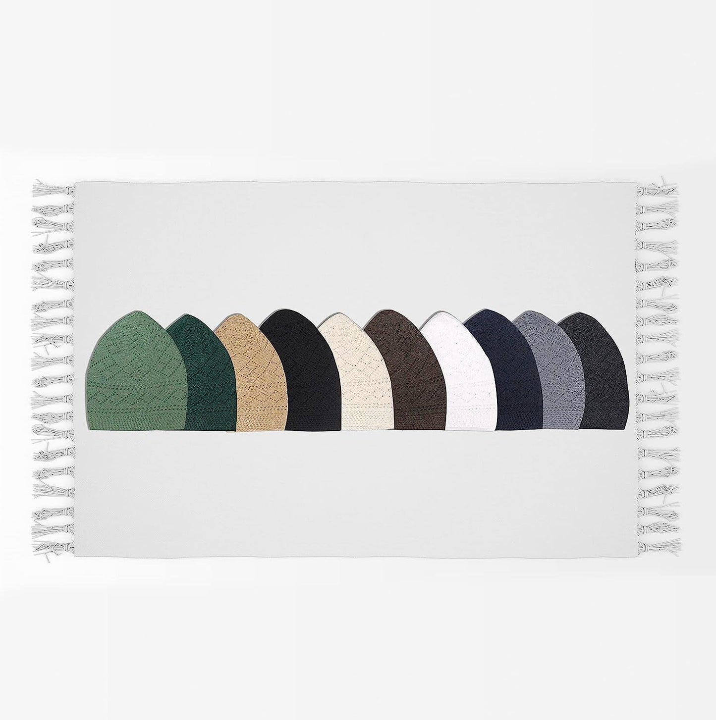 Kufi Hats for Men, Muslim Clothes for Men,%100 Breathable Skull Beanie, Crochet Cap, Handicraft Taqiyah, Cufi, Kufe