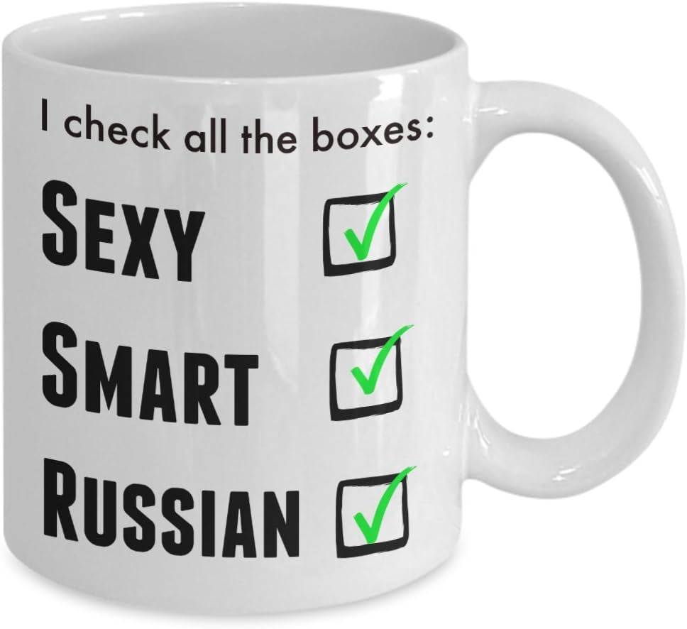 Funny Russian Pride Coffee Mug for Men or Women - I Am Proud Novelty Love Cup - WORLD TIME VISITS