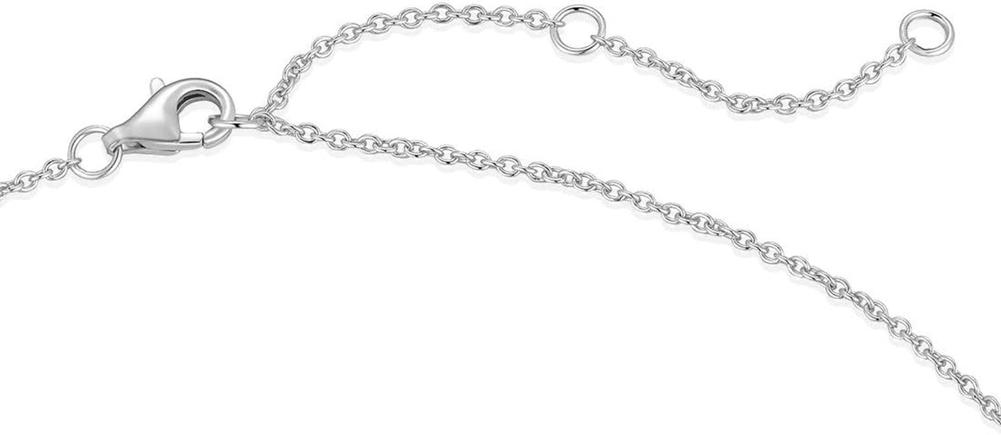 Cross Necklace for Women 925 Solid Sterling Silver Cubic Zirconia Twisted Cross Infinity Loop Princess Pendant Necklace Faithful for Women Girls, 18" Extender