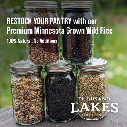 Minnesota Grown Wild Rice - 3 Pounds (48 Ounces) - Bulk Pouch | 100% Wild Rice | All Natural
