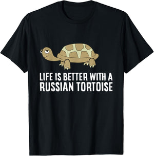 Russian Tortoise Pet Life Is Better with a Russian Tortoise T-Shirt