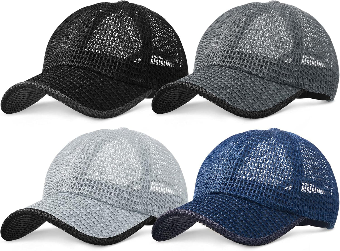 Summer Mesh Baseball Cap for Men Adjustable Breathable Caps Women Men'S Hat Quick Dry Hats Casual Trucker Hat