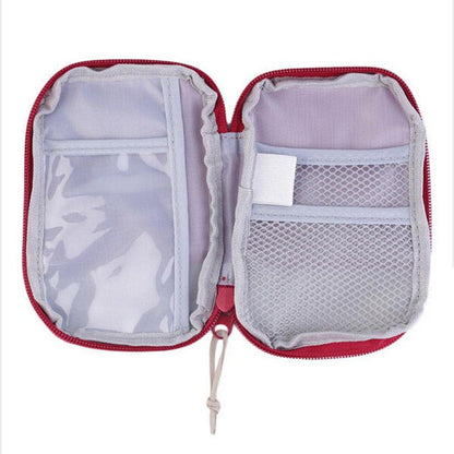 Portable Mini First Aid Pouch,Outdoor Camping Home Survival First Aid Kit Bag