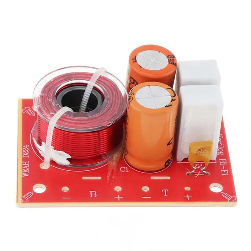 80W Speaker 2 Way Audio Frequency Divider Loudspeaker 2 Unit Crossover Filters for Car Speakers