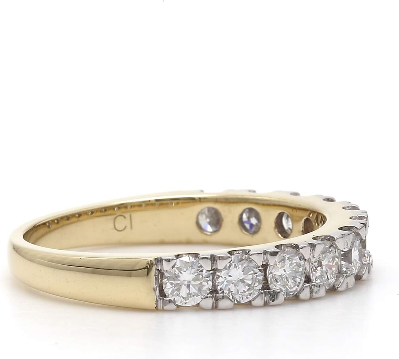 14K Yellow Gold Lab-Grown Diamond Wedding Ring Band (1.00 Cttw, F-G Color, VS-SI Clarity)