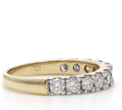 14K Yellow Gold Lab-Grown Diamond Wedding Ring Band (1.00 Cttw, F-G Color, VS-SI Clarity)