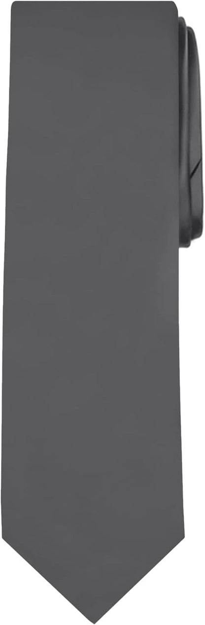 Men'S Extra Long Solid Color Tie - WORLD TIME VISITS
