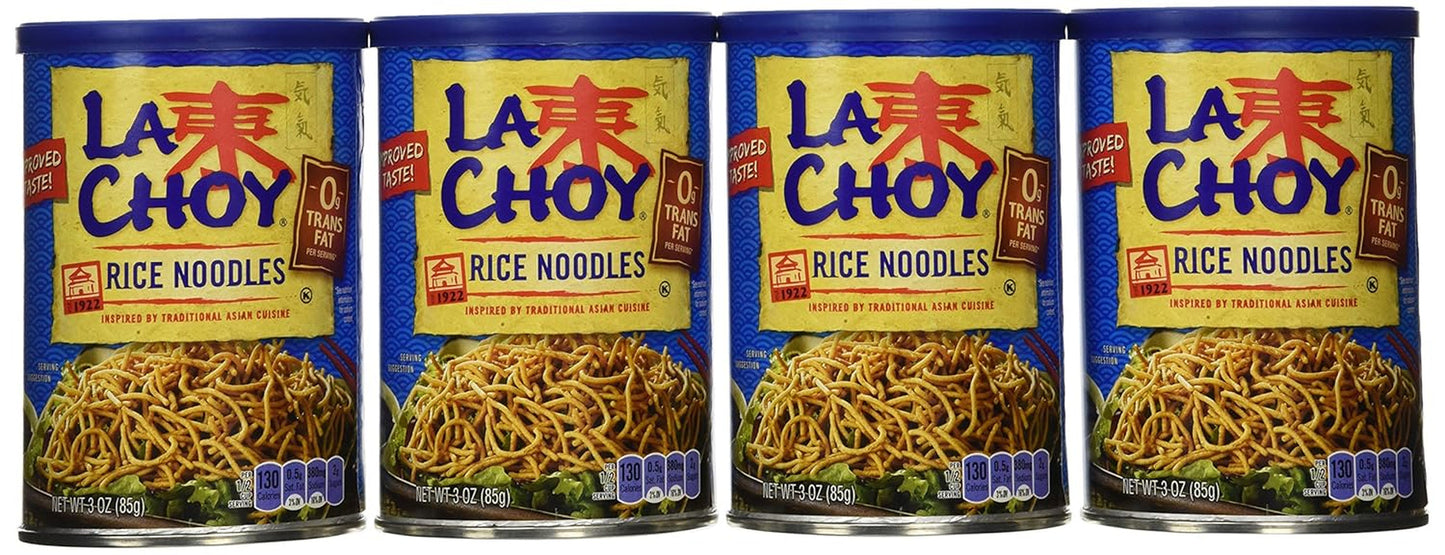 , Rice Noodles, 3Oz Canister (Pack of 4) - WORLD TIME VISITS