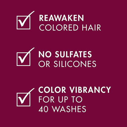 Color Assure Sulfate-Free Shampoo with Proteinfusion for Color-Treated Hair for Enhanced Color Vibrancy, Silicone Free Shampoo with Pump 33.8 Oz