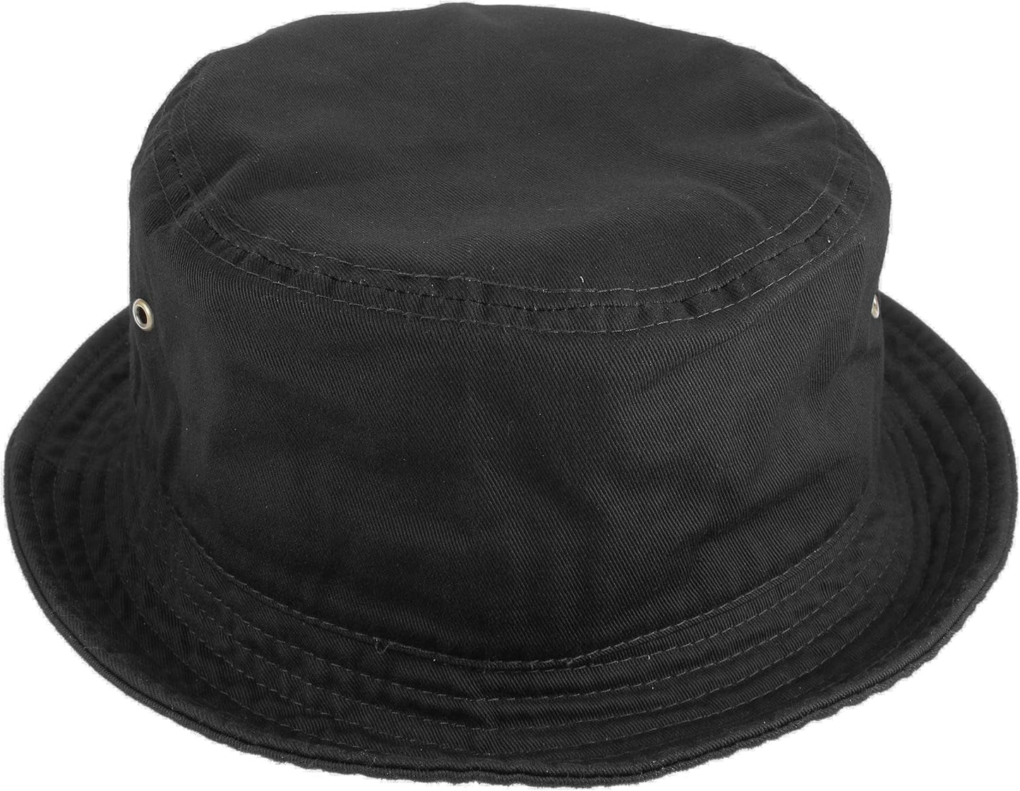 Solid Color 100% Cotton Bucket Hat for Women and Men Packable Travel Summer Beach Hat
