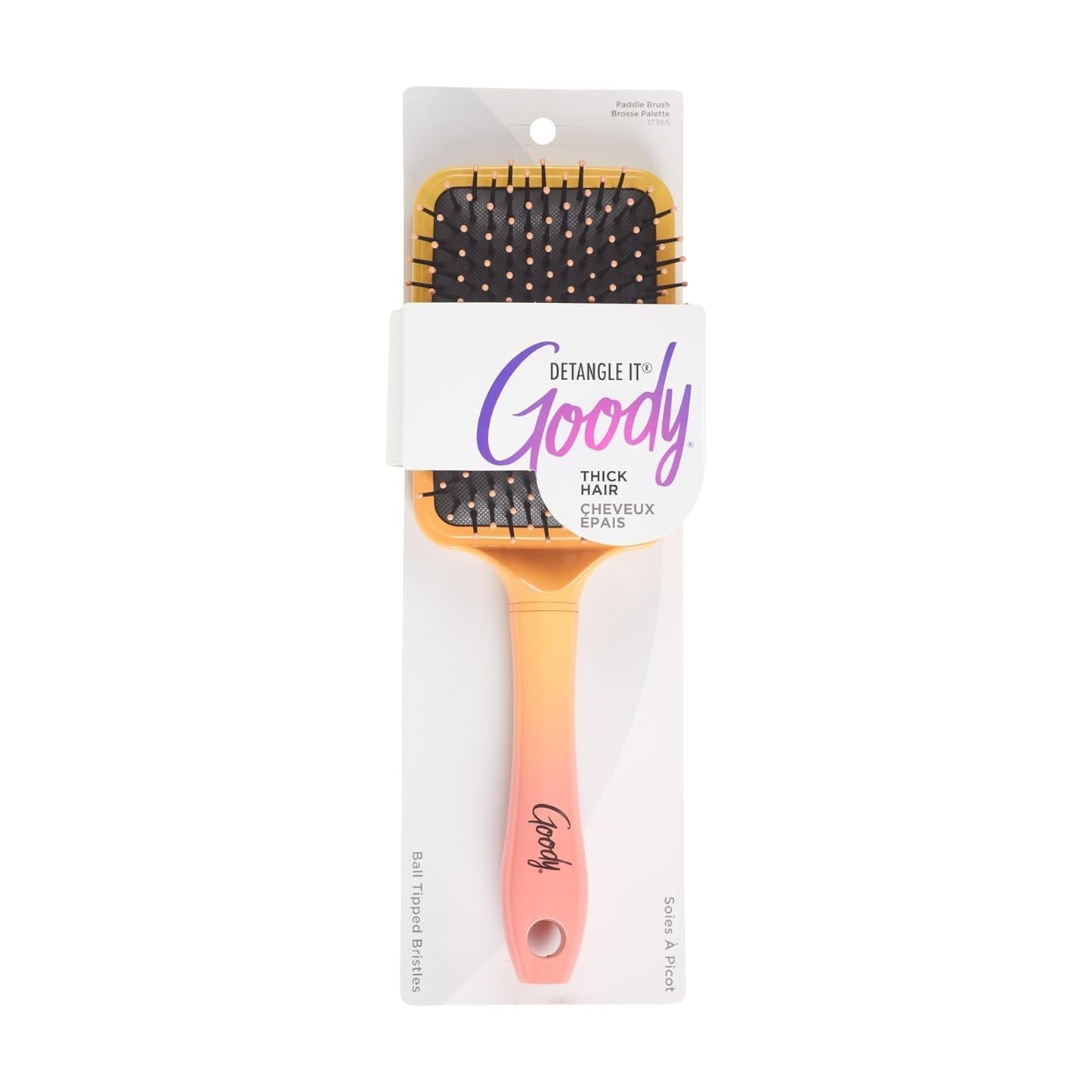 Dream Detangle It Paddle Brush, Detangler Brush with Flexible Bristles, Use as a Detangling Brush or Styling Brush to Tackle Tangles, Knots & Reduce Frizz, Brush for Thick Hair, Ombre - WORLD TIME VISITS