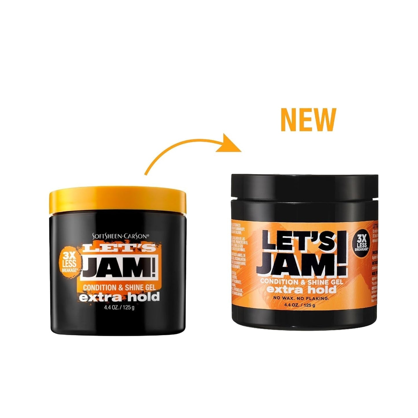 Let'S Jam! Shining and Conditioning Hair Gel by Dark and Lovely, Extra Hold, All Hair Types, Styling Gel Great for Braiding, Twisting & Smooth Edges, Extra Hold, 4.4 Oz