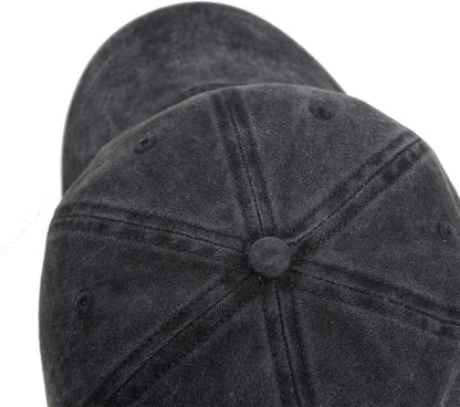 Men Women Washed Distressed Twill Cotton Baseball Cap Vintage Adjustable Dad Hat