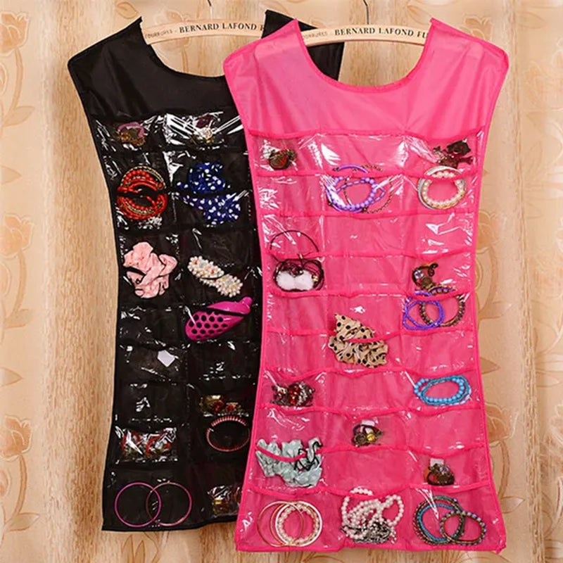 New Jewelry Large Hanging Storage Bag Jewelry Holder Necklace Bracelet Earring Ring Organizer Bag - WORLD TIME VISITS