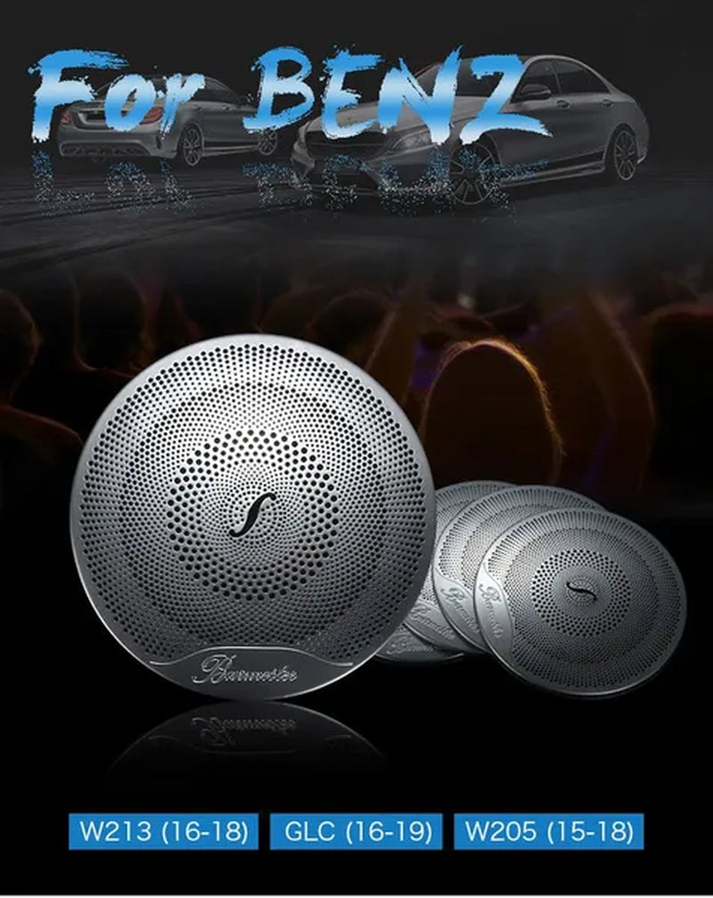 4PCS for Mercedes Benz W205 W213 Glc AMG Accessories for Mercedes GLC Benz W205 W213 Interior Trim Door Audio Speaker Cover