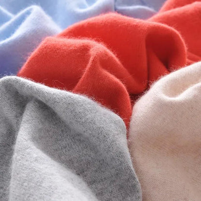 18 Colors Wool Pure Cashmere Sweater Women Soft Pullovers O-Neck Pull Femme Long Sleeve Sweaters Pullovers