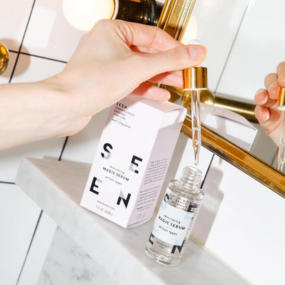Magic Serum, Fragrance Free - Non-Comedogenic & Sulfate-Free Hair Serum- anti Frizz- Dermatologist-Developed - Safe for Sensitive, Eczema & Acne Prone Skin