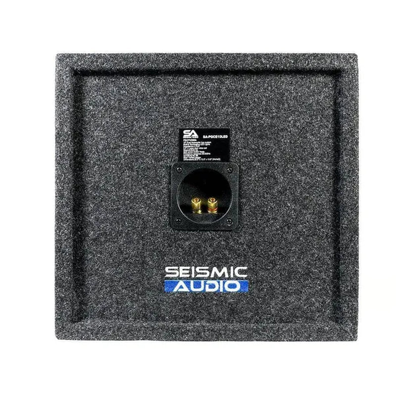 SA-PGCE10LED - Dual 10 Inch 1000 Watt Car Audio Subwoofer Box with LED Lights & Plexiglass Window
