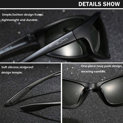 Polarized Sports Sunglasses for Men Cycling Driving Fishing UV400 Protection