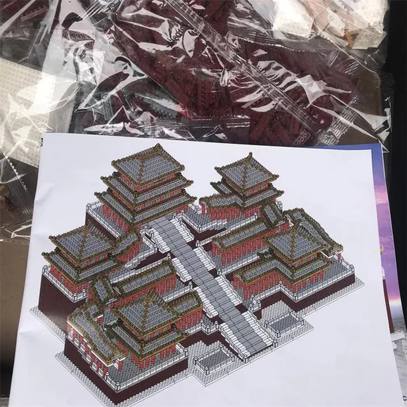 World Architecture Building Blocks Set Landmarks Diamond Blocks Toys (Height 20-40cm) Saint Basil's Cathedral, Big Ben, Taj Mahal, White House, Louvre Museum, Arc de Triomphe, London Bridge
